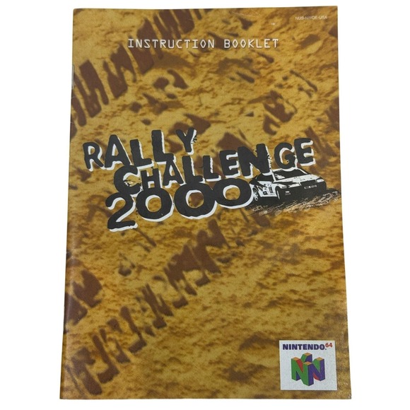 Rally Challenge 2000 Nintendo 64 N64 Instruction Booklet Manual NUS-NWQE-USA
